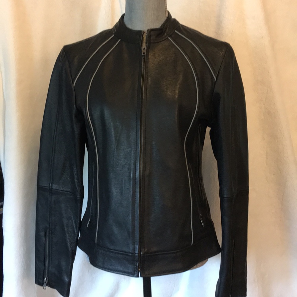 Leather Motorcycle Riding Jacket